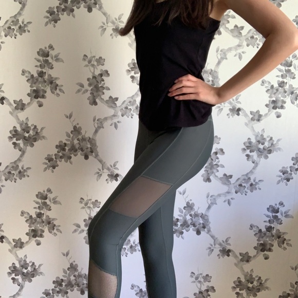 Anko Khaki Green Mesh Gym Leggings 